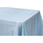 Taffeta Tablecloth 90"x132" Rectangular - Baby Blue - CV Linens