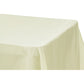Taffeta Tablecloth 90"x132" Rectangular - Ivory - CV Linens