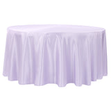 Taffeta Tablecloth 120" Round - Lavender