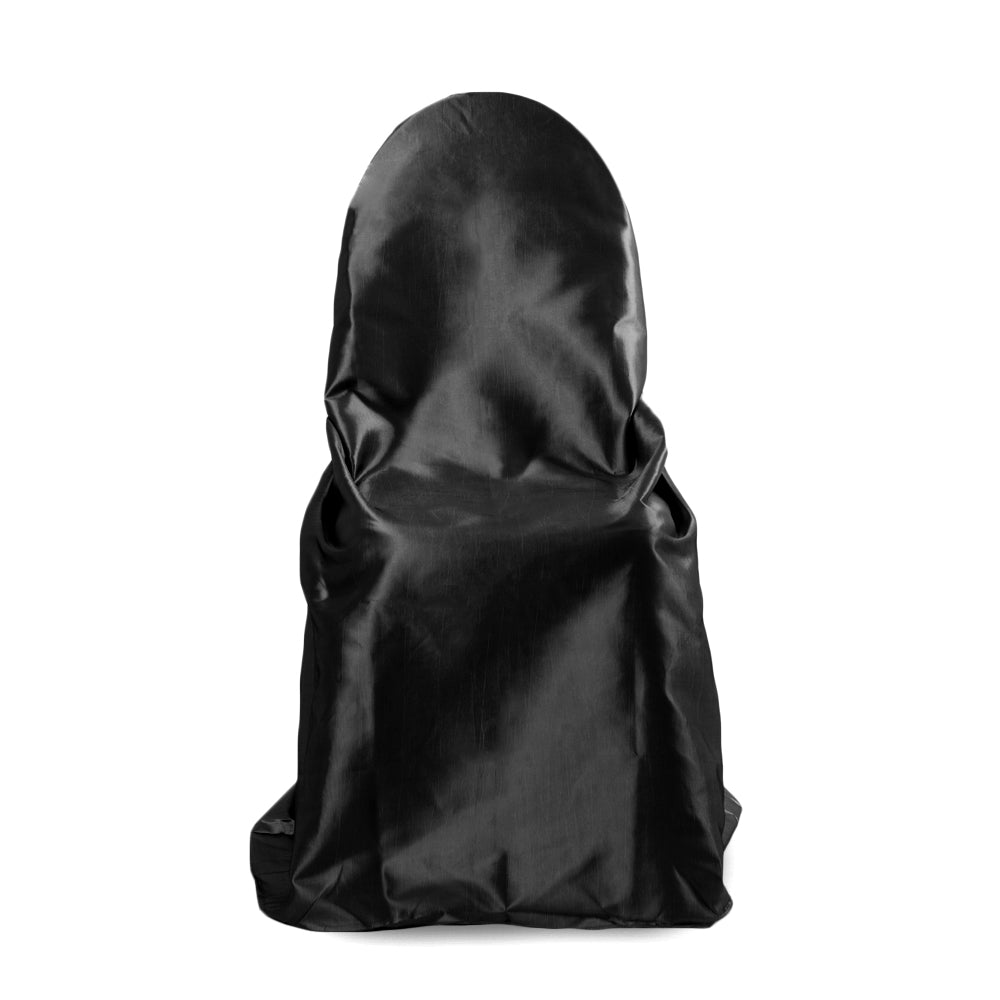 Taffeta Universal Self Tie Chair Cover - Black - CV Linens