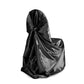 Taffeta Universal Self Tie Chair Cover - Black - CV Linens