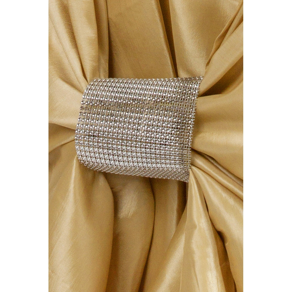 Taffeta Universal Self Tie Chair Cover - Gold - CV Linens