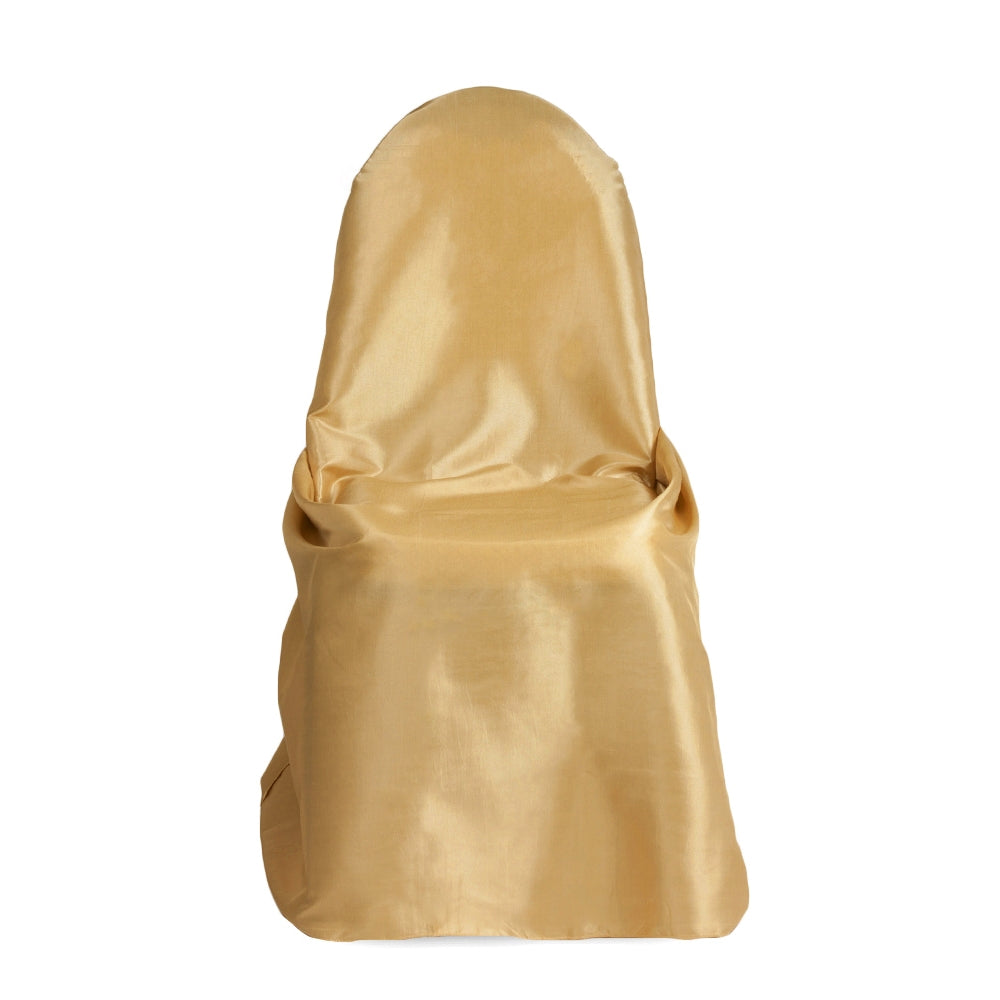 Taffeta Universal Self Tie Chair Cover - Gold - CV Linens