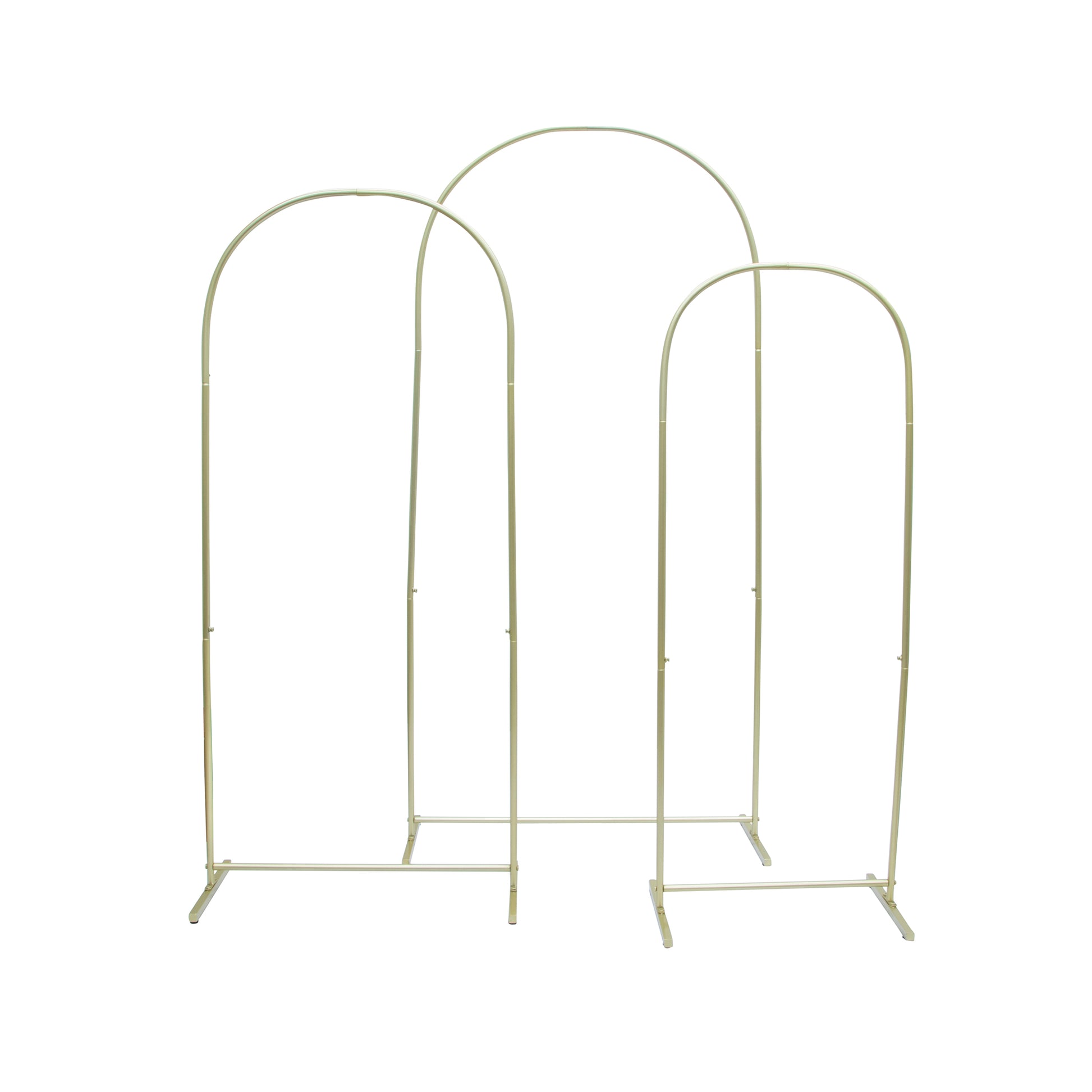 Trio Arch Backdrop Frame Party Stands 3pc/set - Gold