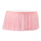 Tulle Tutu 14ft Table Skirt - Dusty Rose/Mauve - CV Linens