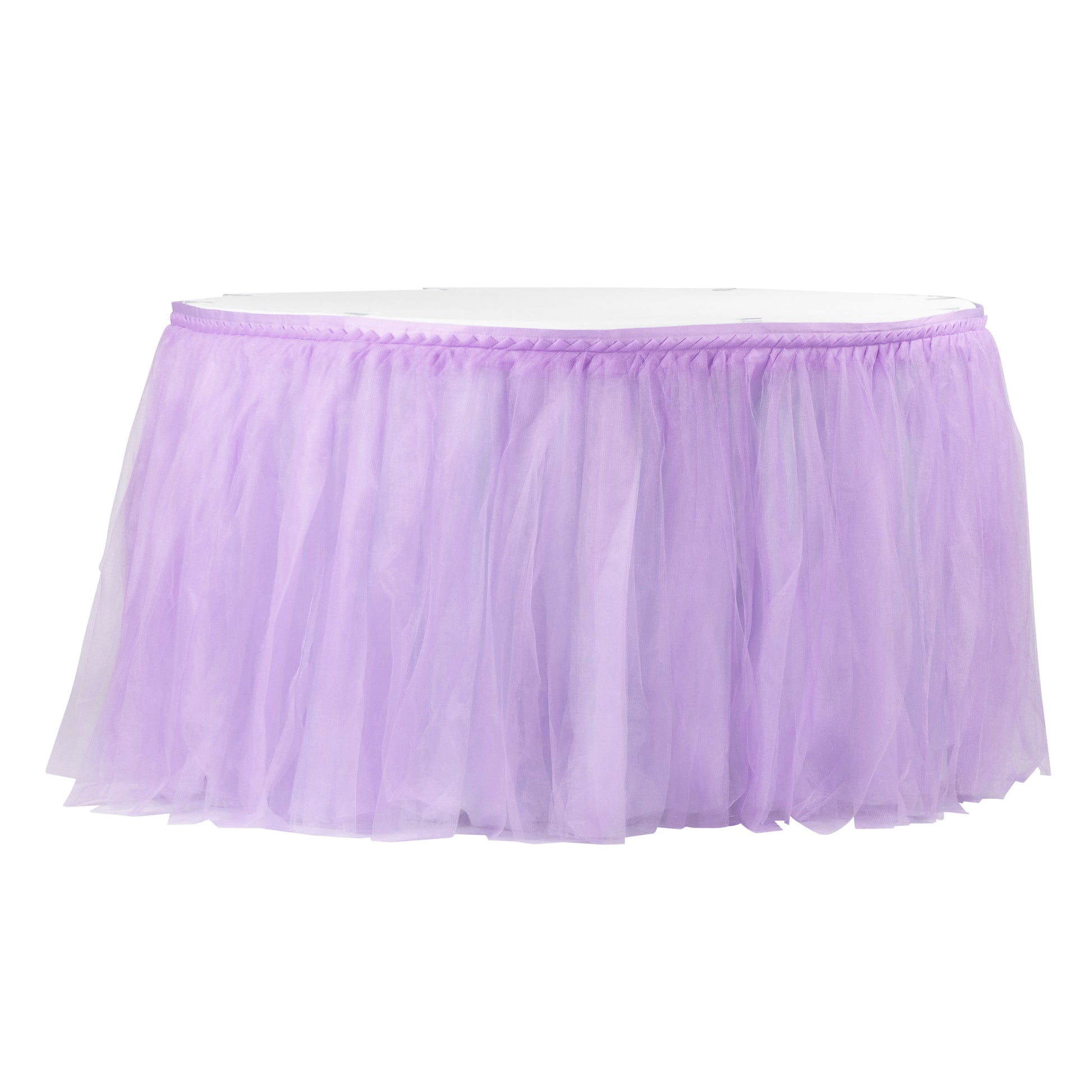 Tulle Tutu 17ft Table Skirt - Lavender - CV Linens