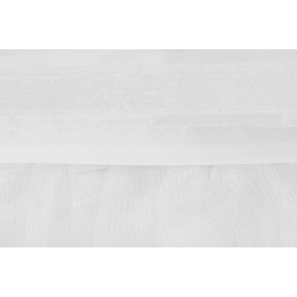 Tulle Tutu 14ft Table Skirt - White– CV Linens