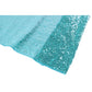 Glitz Sequin 10ft H x 52" W Drape/Backdrop panel - Turquoise - CV Linens