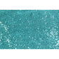 Glitz Sequin 8ft H x 52" W Drape/Backdrop panel - Turquoise - CV Linens