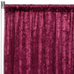 Velvet 10ft H x 52" W Drape/Backdrop Curtain Panel - Burgundy - CV Linens