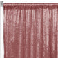 Velvet 10ft H x 52" W Drape/Backdrop Curtain Panel - Dark Dusty Rose/Mauve - CV Linens