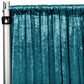 Velvet 10ft H x 52" W Drape/Backdrop Curtain Panel - Dark Turquoise - CV Linens