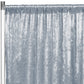 Velvet 8ft H x 52" W Drape/Backdrop Curtain Panel - Dusty Blue - CV Linens