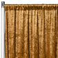 Velvet 10ft H x 52" W Drape/Backdrop Curtain Panel - Mustard Gold - CV Linens