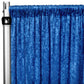 Velvet 10ft H x 52" W Drape/Backdrop Curtain Panel - Royal Blue - CV Linens