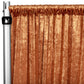Velvet 10ft H x 52" W Drape/Backdrop Curtain Panel - Rust - CV Linens