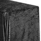 Velvet 90"x132" Rectangular Tablecloth - Black - CV Linens