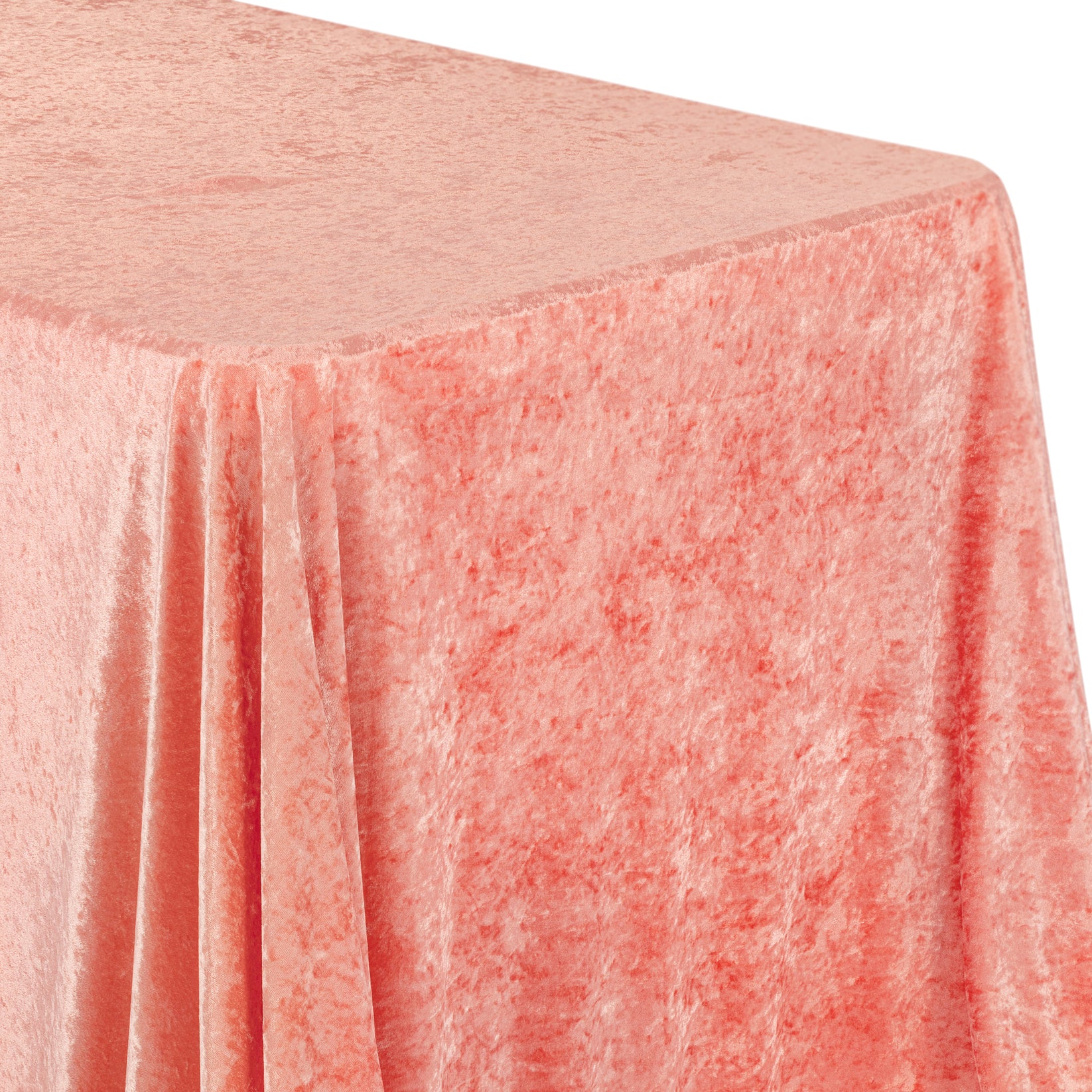 Velvet 90"x132" Rectangular Tablecloth Coral CV Linens™