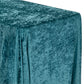 Velvet 90"x132" Rectangular Tablecloth - Dark Turquoise - CV Linens