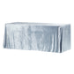 Velvet 90"x132" Rectangular Tablecloth - Dusty Blue - CV Linens