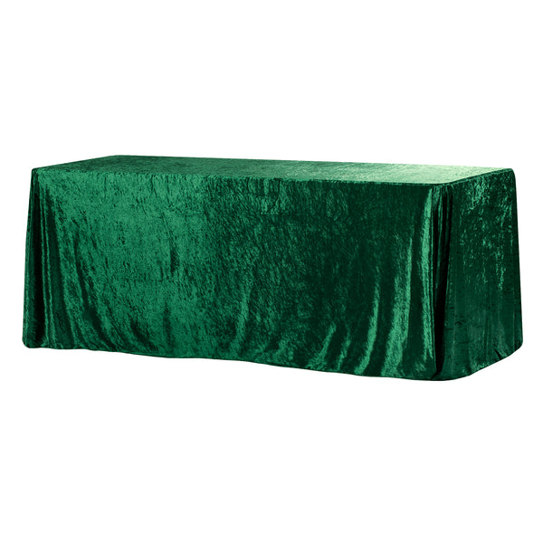 90x132 Rectangular Velvet Emerald Green