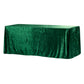 Velvet 90"x156" Rectangular Tablecloth - Emerald Green - CV Linens