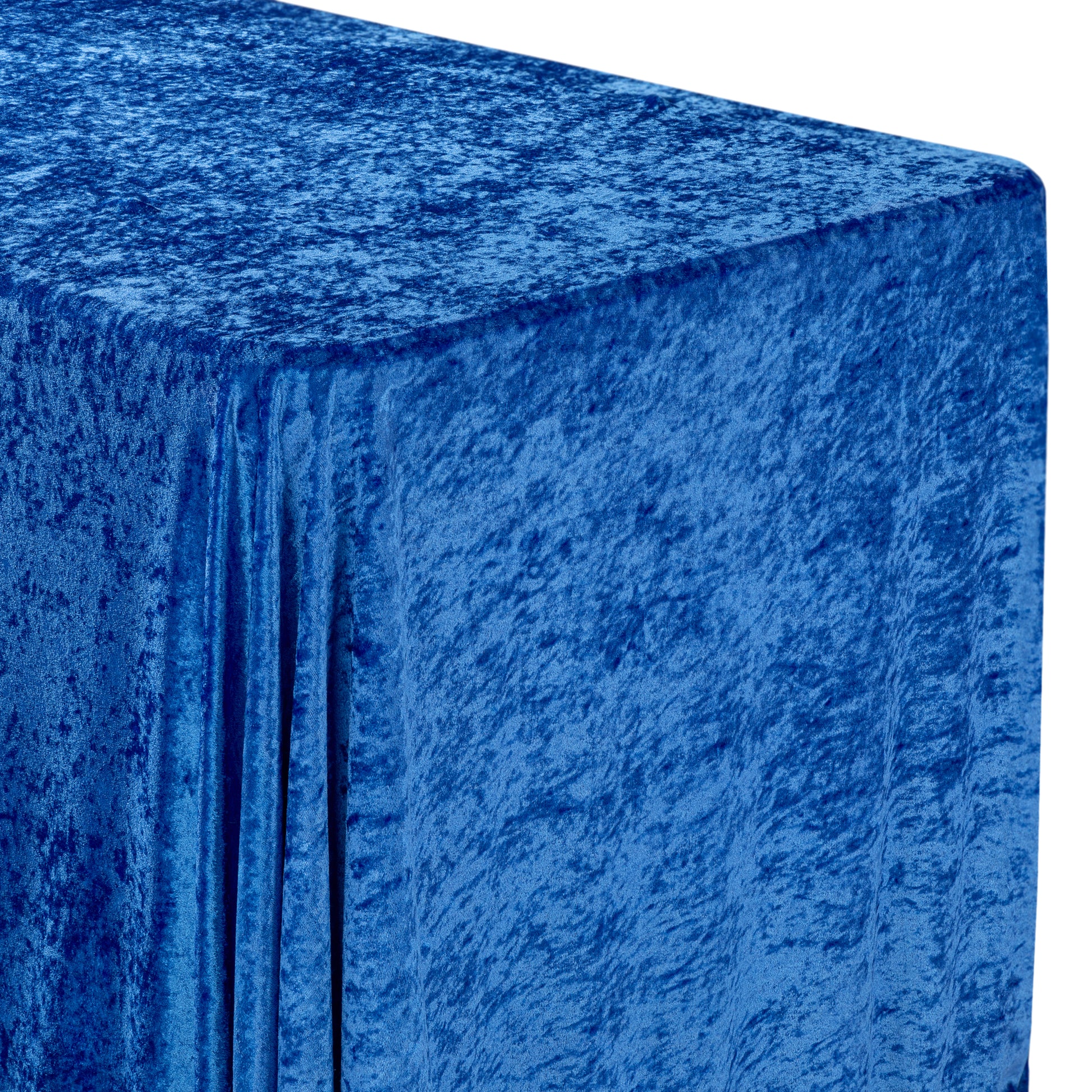Velvet 90"x132" Rectangular Tablecloth - Royal Blue - CV Linens