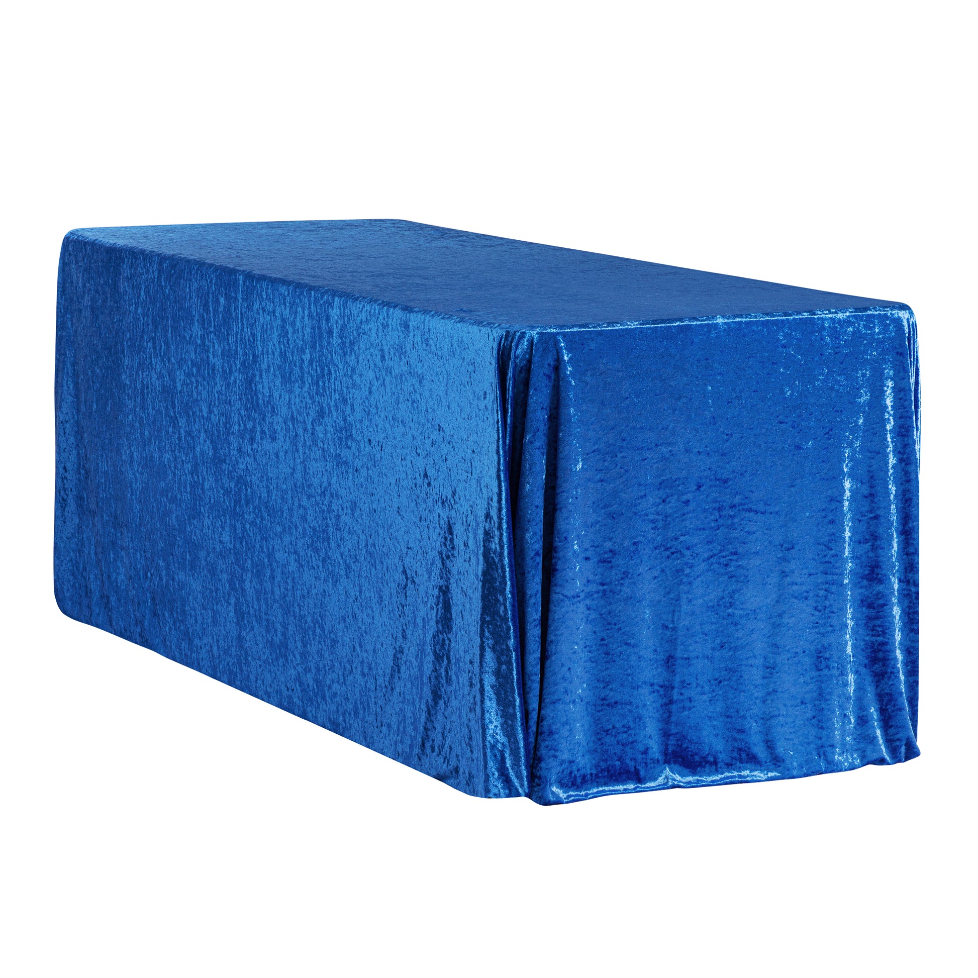 Velvet 90"x156" Rectangular Tablecloth - Royal Blue - CV Linens