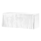 Velvet 90"x156" Rectangular Tablecloth - White - CV Linens