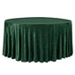 Velvet 132" Round Tablecloth - Emerald Green - CV Linens