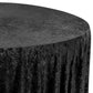 Velvet 132" Round Tablecloth - Black - CV Linens