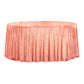 Velvet 132" Round Tablecloth - Coral - CV Linens