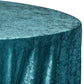 Velvet 120" Round Tablecloth - Dark Turquoise - CV Linens