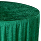 Velvet 120" Round Tablecloth - Emerald Green - CV Linens