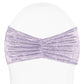 Velvet Ruffle Stretch Chair Band - Wisteria - CV Linens