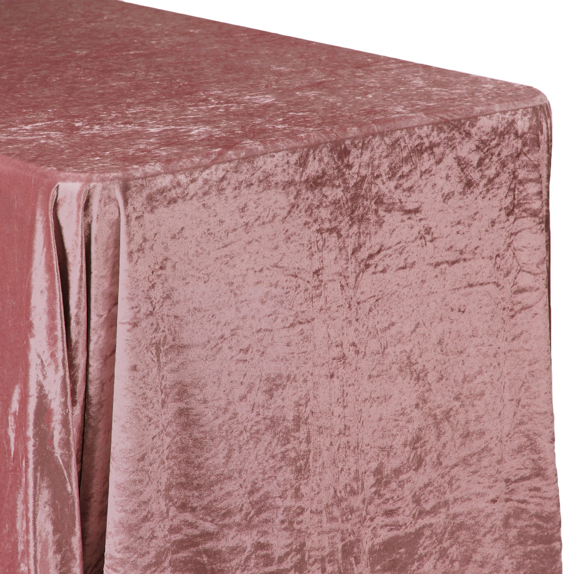 Velvet 90"x156" Rectangular Tablecloth - Dark Dusty Rose/Mauve - CV Linens