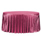 Velvet 120" Round Tablecloth - Mulberry - CV Linens