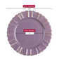 Waved Scalloped Acrylic 13" Charger Plate - Lavender & Gold
