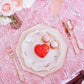 Wedding Rosette Satin 90"x132" rectangular Tablecloth - Medium Pink - CV Linens
