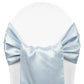 Wide Satin Chair Sash - Dusty Blue - CV Linens