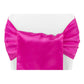 Wide Satin Chair Sash - Fuchsia - CV Linens