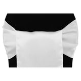 Wide Satin Chair Sash - White