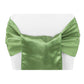 Wide Satin Chair Sash - Willow Green - CV Linens