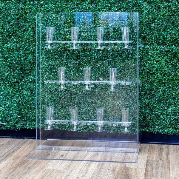 Acrylic Champagne Glass Holder Stand Tabletop Display CV Linens