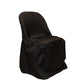 Polyester Folding Chair Cover - Black - CV Linens