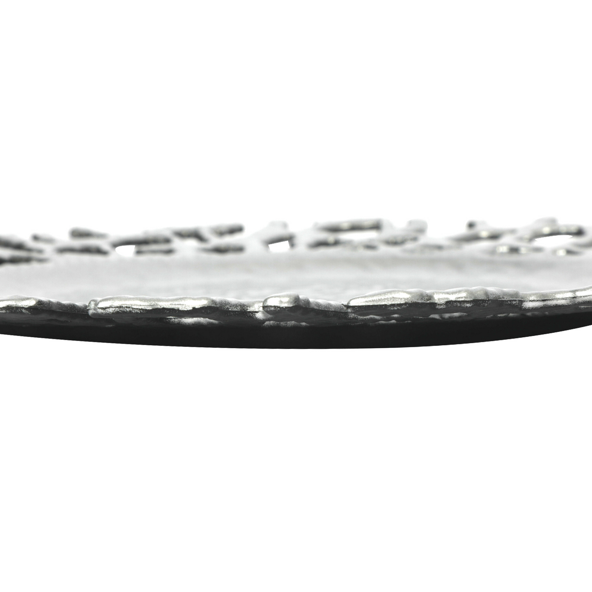 Branch Molten Acrylic Charger Plate - Silver