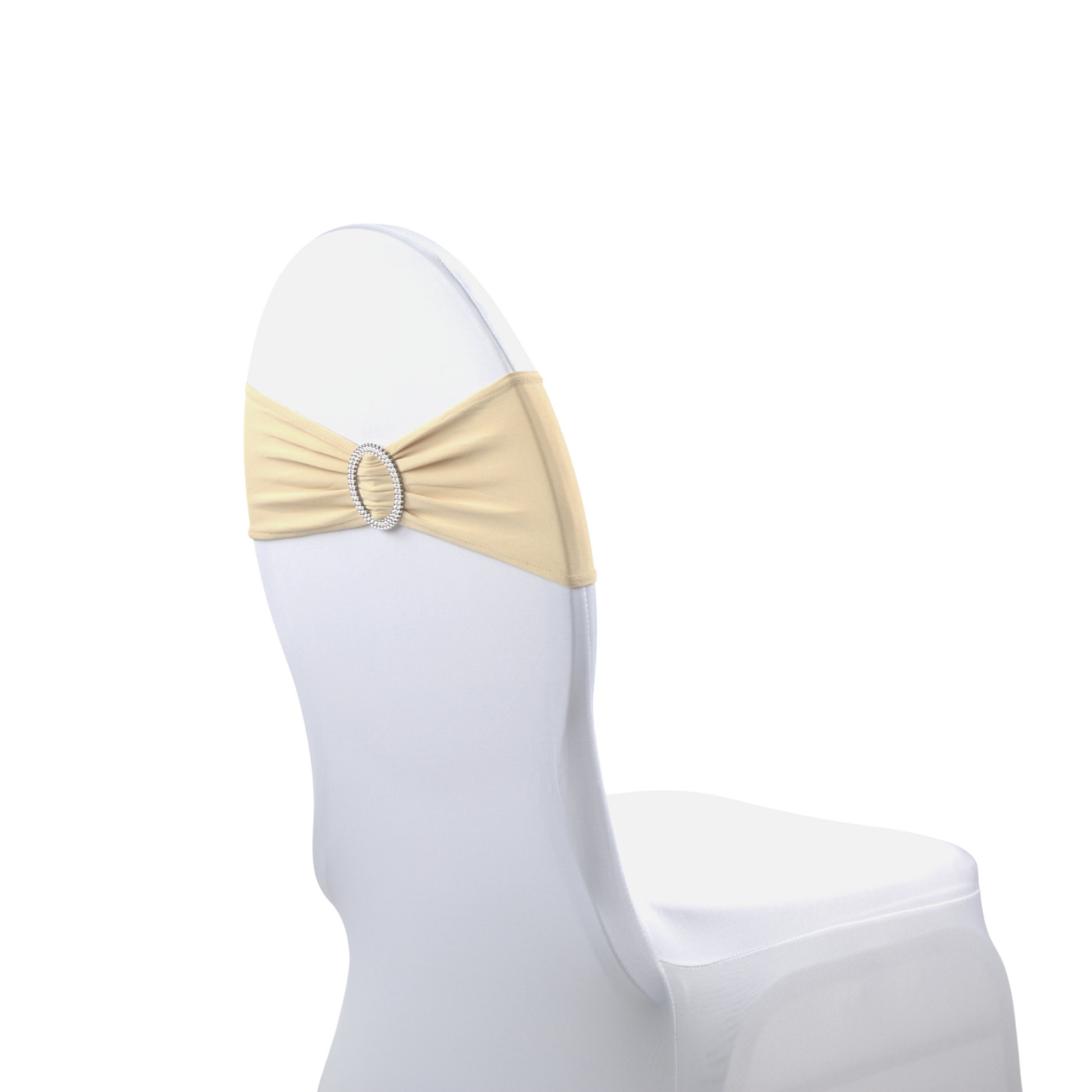 Buckle Spandex Stretch Chair Band - Champagne