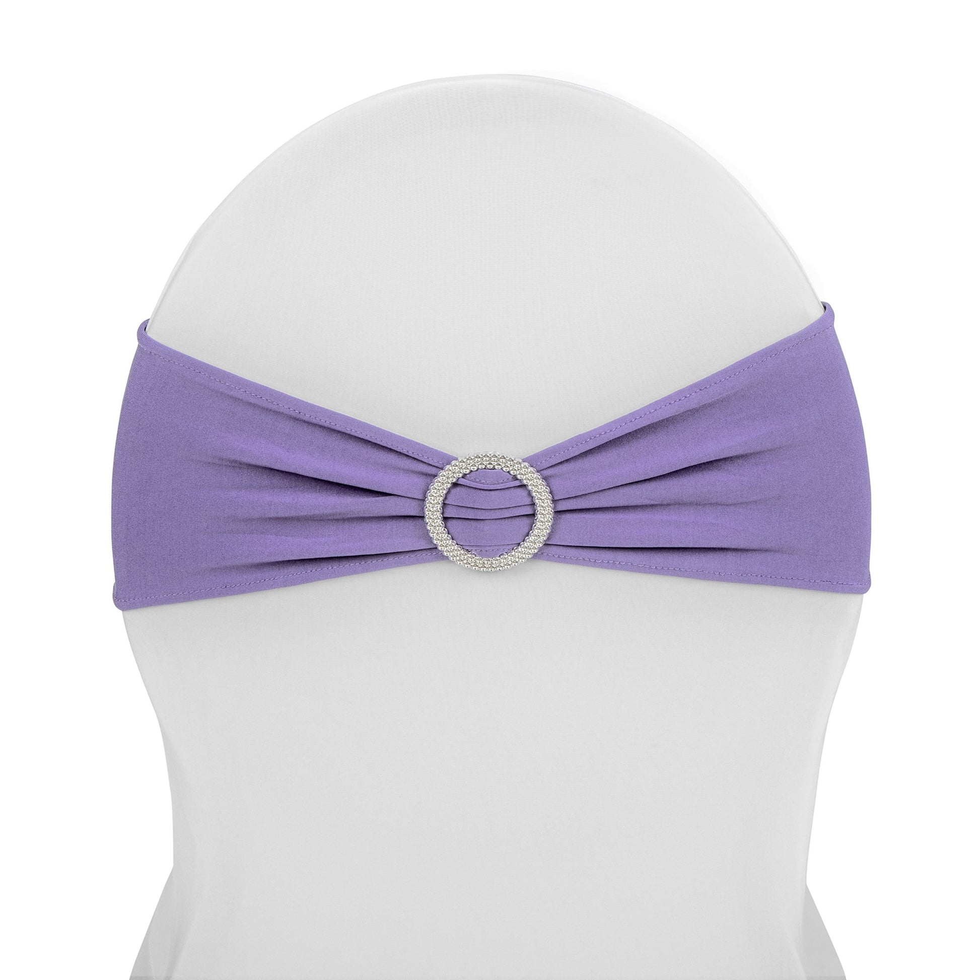 Buckle Spandex Stretch Chair Band - Victorian Lilac/Wisteria