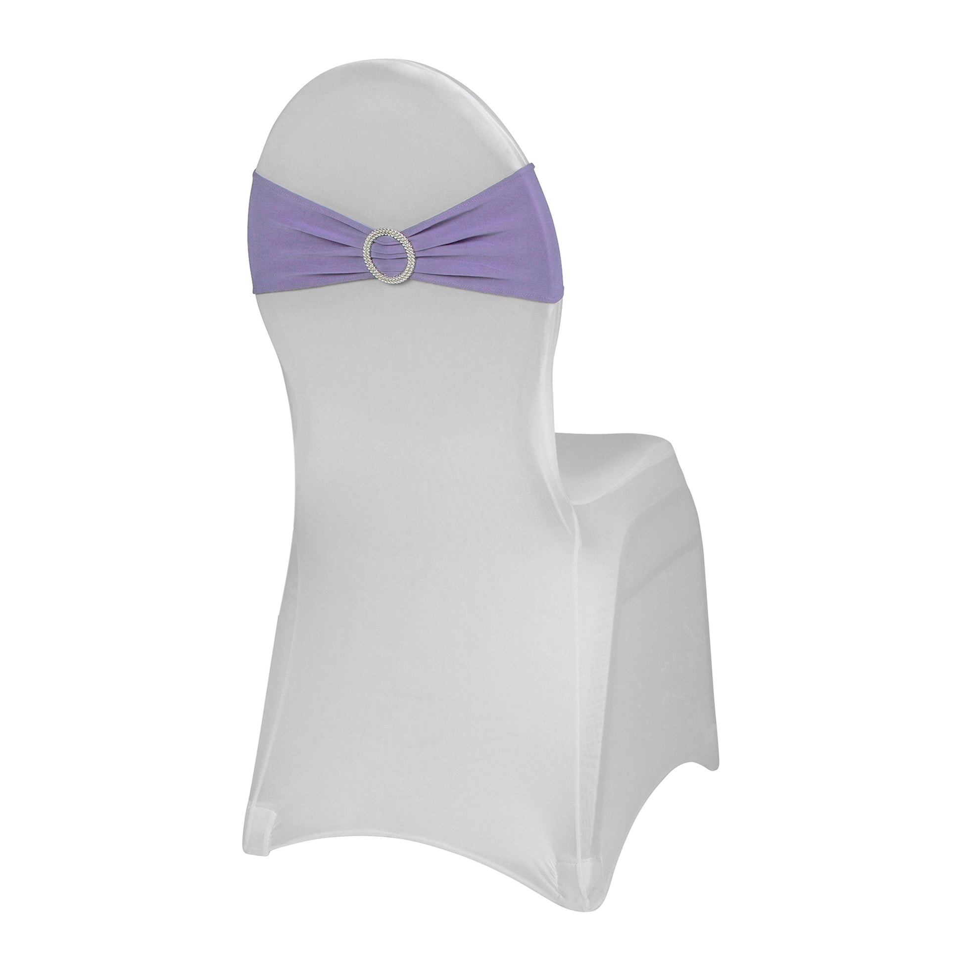 Buckle Spandex Stretch Chair Band - Victorian Lilac/Wisteria