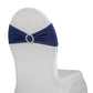 Buckle Spandex Stretch Chair Band - Navy Blue